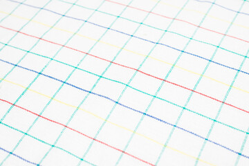 White napkin isolated on white background.