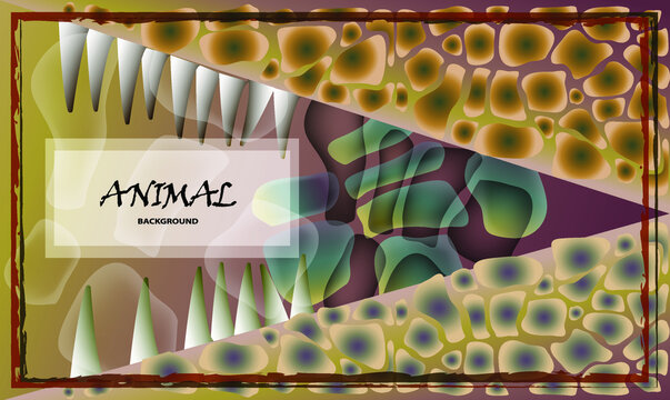Background with cracodile

