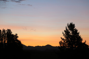 Fototapeta na wymiar Sonnenuntergang Neuseeland / Sundown New Zealand /