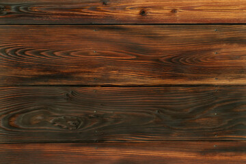 木目テクスチャー背景(茶色)  焼き杉板の木壁