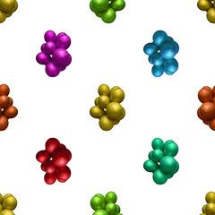 Air Ballons Motif Seamless Pattern