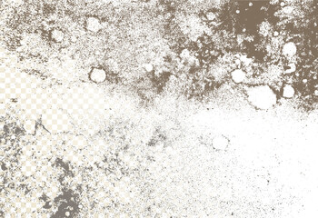 Mold, mildew, decay, stains, splashes, explosion. On an isolated background. Trail of grunge blots and splashes. Vector pattern of natural origin. - obrazy, fototapety, plakaty