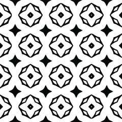  Geometric vector pattern with Black and white colors. abstract ornament for wallpapers and backgrounds.