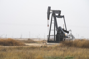 Oil well pump in the field