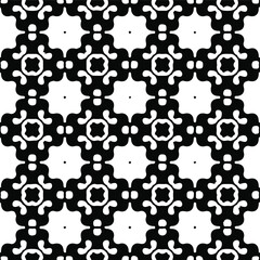 Geometric vector pattern with Black and white colors. Seamless abstract ornament for wallpapers and backgrounds.