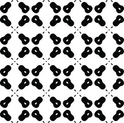  Geometric vector pattern with Black and white colors. Seamless abstract ornament for wallpapers and backgrounds.