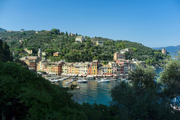 Fototapeta na wymiar Picturesque fishing village Portofino, Liguria, Italy