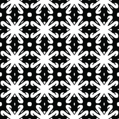 Fototapeta na wymiar Geometric vector pattern with Black and white colors. Seamless abstract ornament for wallpapers and backgrounds.