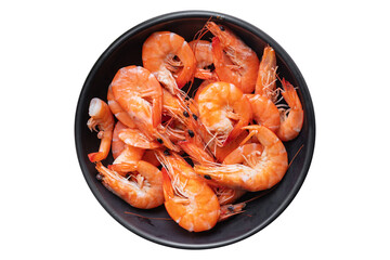 shrimp spicy prawn seafood meal vegetarian food pescetarian diet Cooking snack copy space food background rustic top view 
