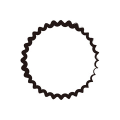 吹き出しイラスト、アイコン（手描き、筆ペン風）