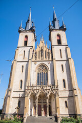 Fototapeta na wymiar Catholic Church of st. Nicholas in Czech republic - Prague.