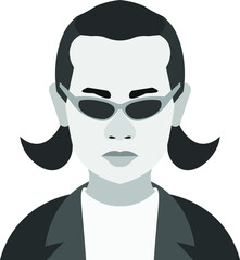 person with mustache and glasses