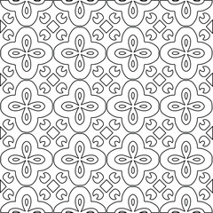 Geometric vector pattern with Black and white colors. abstract ornament for wallpapers and backgrounds.