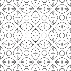 Geometric vector pattern with Black and white colors. abstract ornament for wallpapers and backgrounds.