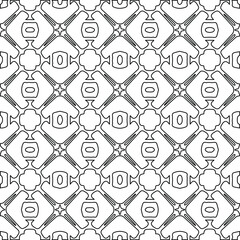 Fototapeta premium Geometric vector pattern with Black and white colors. abstract ornament for wallpapers and backgrounds.