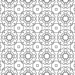 Geometric vector pattern with Black and white colors. abstract ornament for wallpapers and backgrounds.