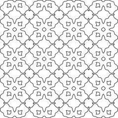 Geometric vector pattern with Black and white colors. abstract ornament for wallpapers and backgrounds.