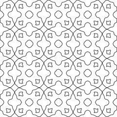 Geometric vector pattern with Black and white colors. abstract ornament for wallpapers and backgrounds.