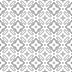 Geometric vector pattern with Black and white colors. abstract ornament for wallpapers and backgrounds.