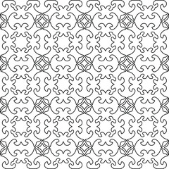 Geometric vector pattern with Black and white colors. abstract ornament for wallpapers and backgrounds.