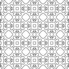 Geometric vector pattern with Black and white colors. abstract ornament for wallpapers and backgrounds.