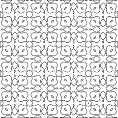 Geometric vector pattern with Black and white colors. abstract ornament for wallpapers and backgrounds.