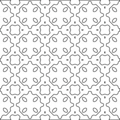 Geometric vector pattern with Black and white colors. abstract ornament for wallpapers and backgrounds.
