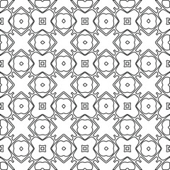 Geometric vector pattern with Black and white colors. abstract ornament for wallpapers and backgrounds.