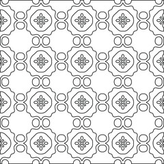 Geometric vector pattern with Black and white colors. abstract ornament for wallpapers and backgrounds.