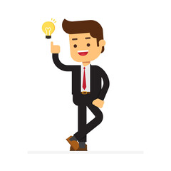 Lucky businessman has an idea