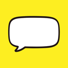 吹き出しイラスト、アイコン（手描き、マーカー風）