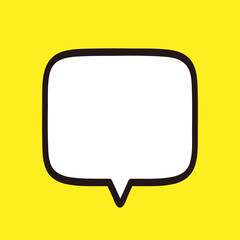 Naklejka premium 吹き出しイラスト、アイコン（手描き、マーカー風）