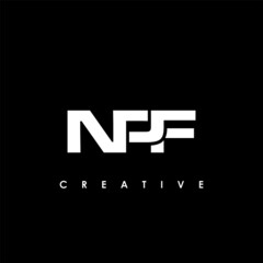 NPF Letter Initial Logo Design Template Vector Illustration