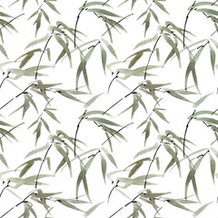 Fototapeta premium Bamboo leaves pattern