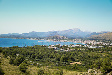 Fototapeta na wymiar Mallorca, view of Port de Pollença