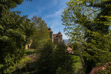 Fototapeta na wymiar Jezeří State Castle and surroundings