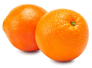 orange fruits isolated on white background. clipping path