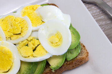 eggs avocado toast
