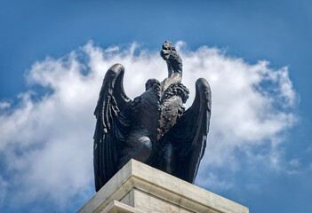 Guayaquil, Guayas, Ecuador - November, 2013: A condor bird statue at the 