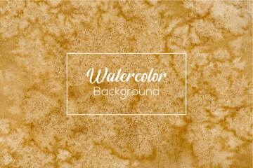 Hand painted watercolor background design coffee vector 