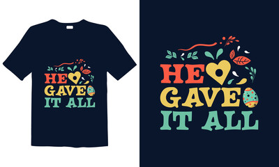 Easter Day T-shirt Design for mug, poster, t-shirt, label, or wall art.