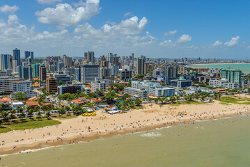 Joao Pessoa, Paraiba, Brazil on November 18, 2007. Tambau beach, the most famous urban beach in the...