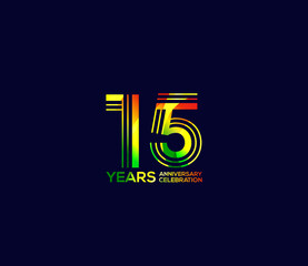 Mixed colors, Festivals 15 Year Anniversary, Party Events, Company Based, Banners, Posters, Card Material, for