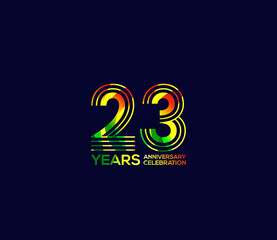Mixed colors, Festivals 23 Year Anniversary, Party Events, Company Based, Banners, Posters, Card Material, for
