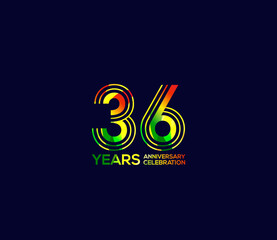 Mixed colors, Festivals 36 Year Anniversary, Party Events, Company Based, Banners, Posters, Card Material, for