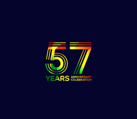 Mixed colors, Festivals 57 Year Anniversary, Party Events, Company Based, Banners, Posters, Card Material, for