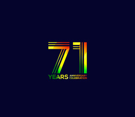 Mixed colors, Festivals 71 Year Anniversary, Party Events, Company Based, Banners, Posters, Card Material, for