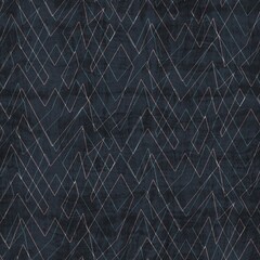 Seamless blue pink cream and navy surface pattern. High quality illustration. Overlaid and multiplied distressed and grungy worn abstract design for print. Detailed artistic repeat tile swatch.