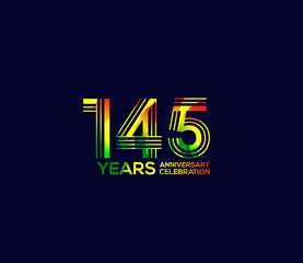Mixed colors, Festivals 145 Year Anniversary, Party Events, Company Based, Banners, Posters, Card Material, for