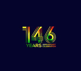 Mixed colors, Festivals 146 Year Anniversary, Party Events, Company Based, Banners, Posters, Card Material, for
